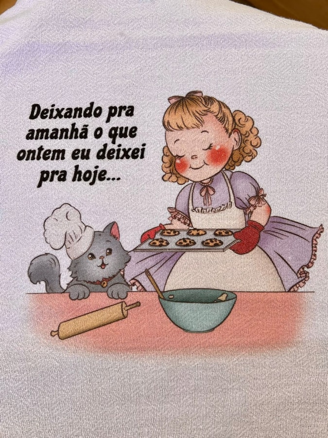 Pano de Prato - Deixando pra Amanhã — imagem 2