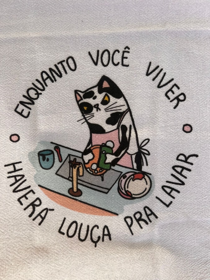 Pano de Prato - Enquanto você viver — imagem 2