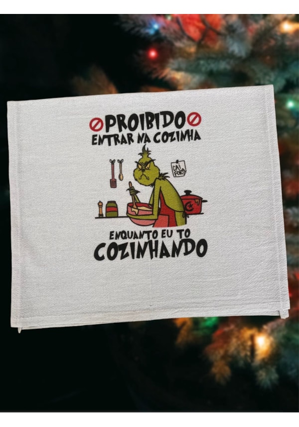 Pano de Prato - Grinch