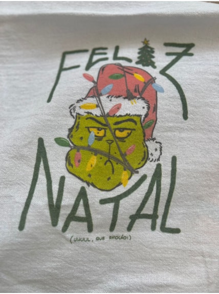 Pano de Prato - Grinch Feliz Natal