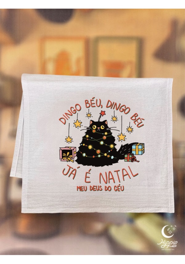 Pano de Prato - Já é Natal