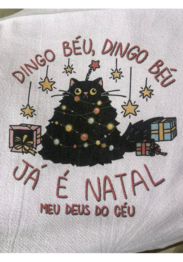 Pano de Prato - Já é Natal