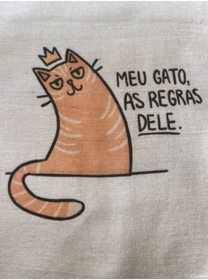 Pano de Prato - Meu gato, as Regras Dele
