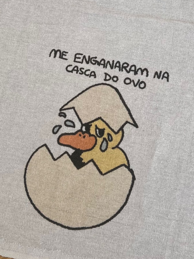 Pano de Prato - Pato Na Casca Do Ovo — imagem 2