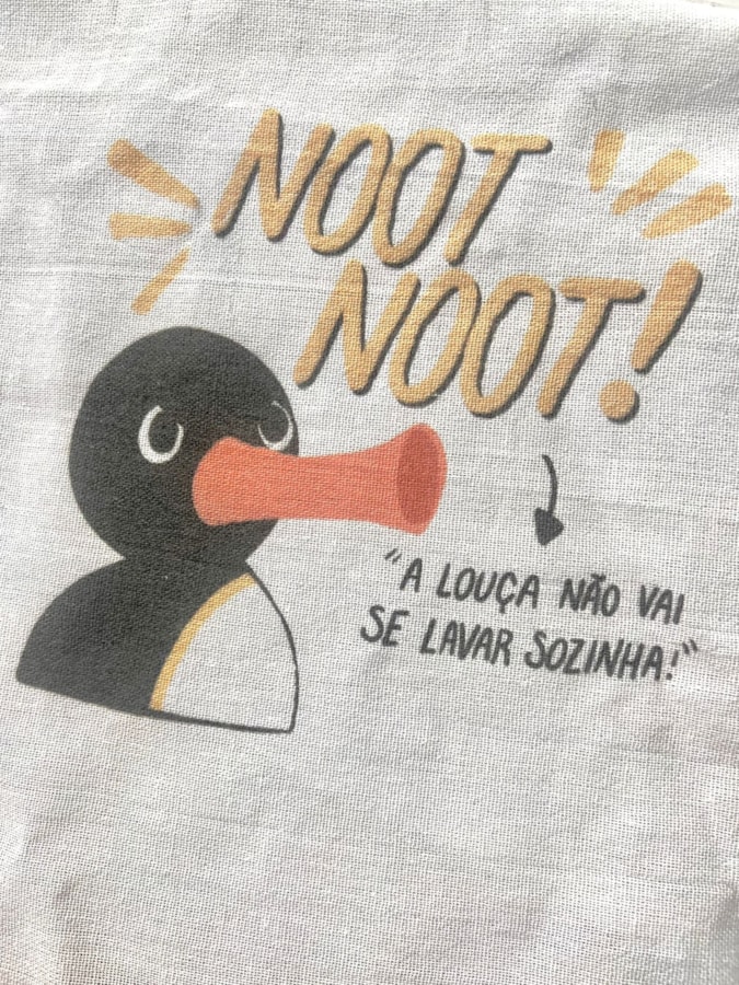 Pano de Prato - Pingu Pinguim — imagem 2