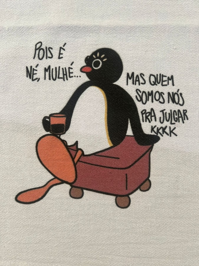 Pano de Prato - Pingu Que não Julga — imagem 2