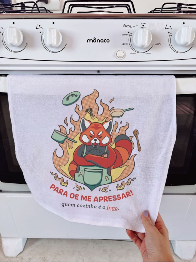 Pano de Prato - Quem Cozinha é o Fogo — imagem 1