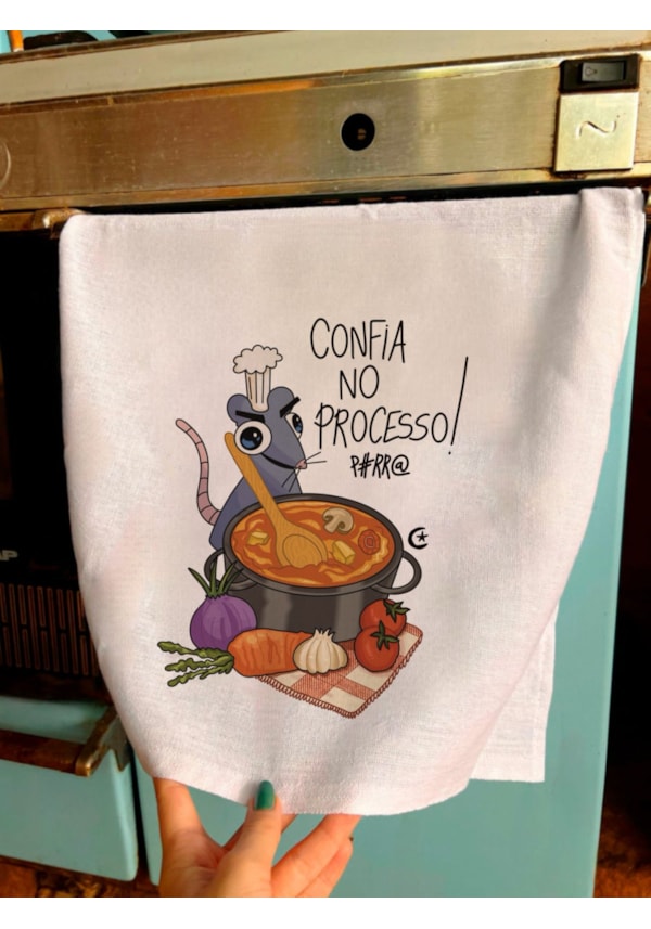 Pano de Prato - Ratinho Confia no Processo