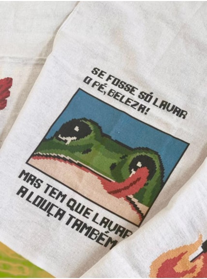 Pano de Prato - Sapo Não Lava Louça