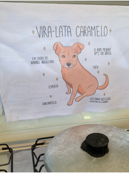Pano de Prato - Vira Lata Caramelo