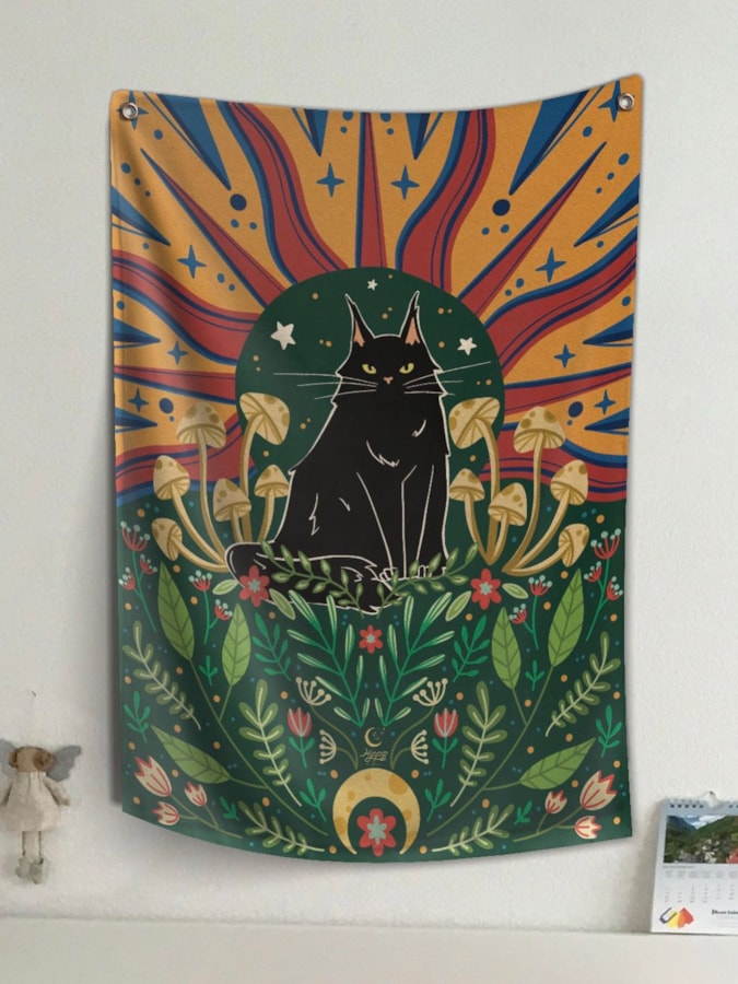 Panô Gato Floral — imagem 1