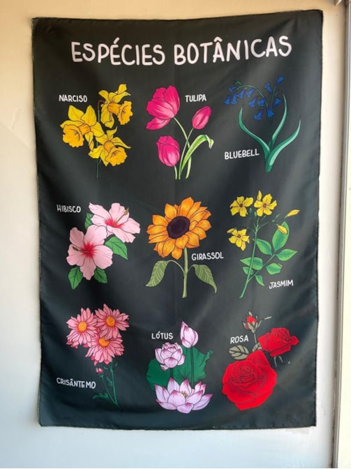 Panô Hippie Espécies Botânicas