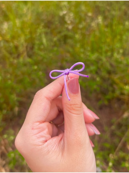Par de Brincos Laço Coquete Lavanda - Lana Del Rey