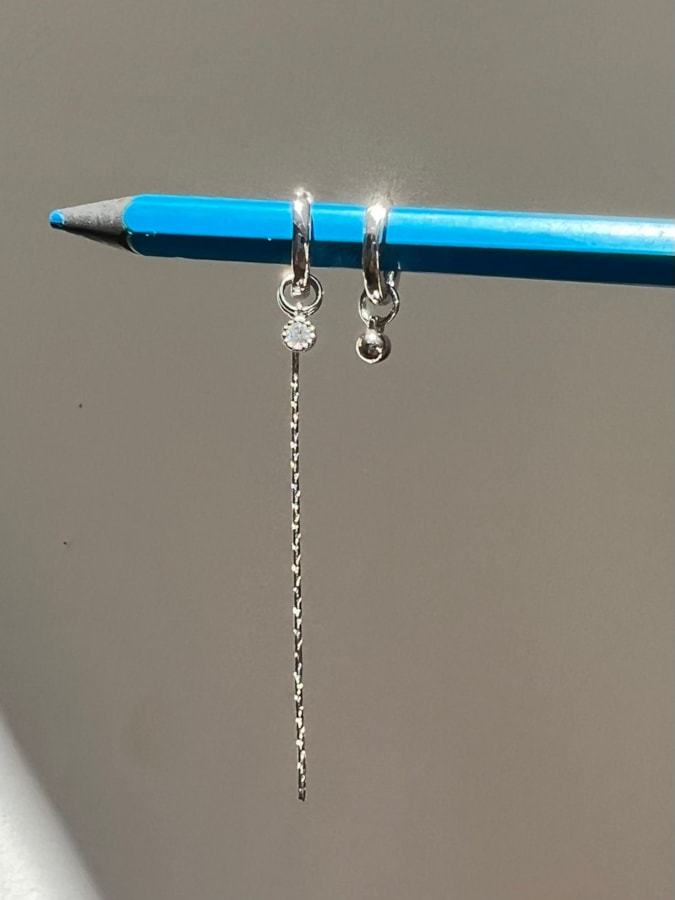 Par de Brincos Mini Argolas - Banhado — imagem 2