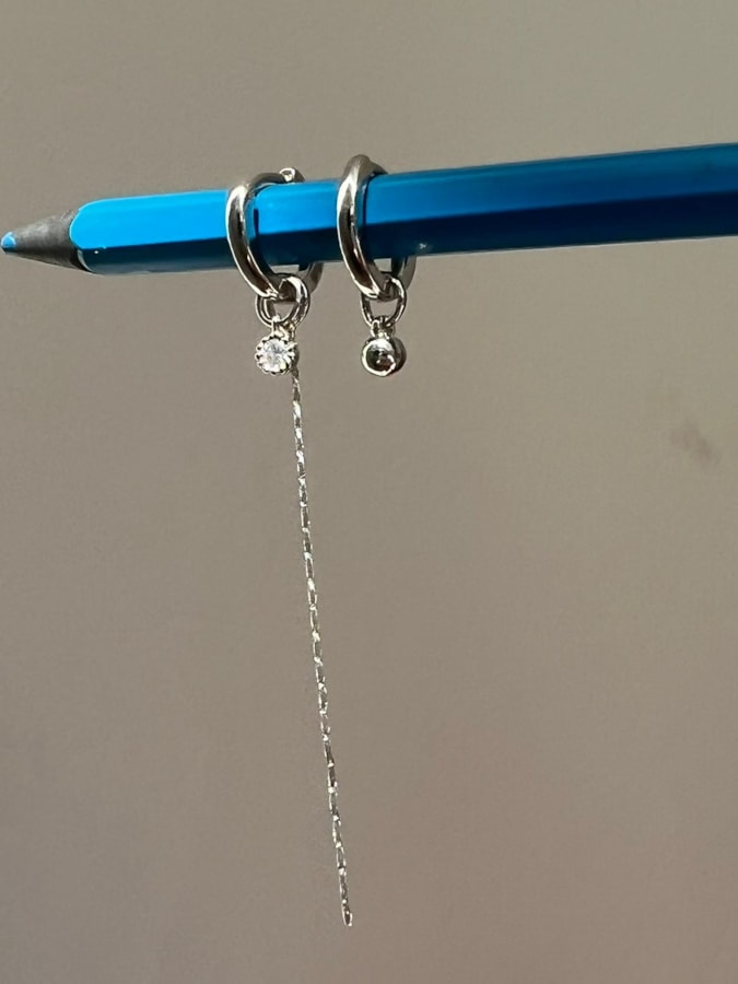 Par de Brincos Mini Argolas - Banhado — imagem 4