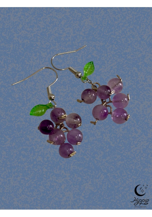Par de Brincos Uvas