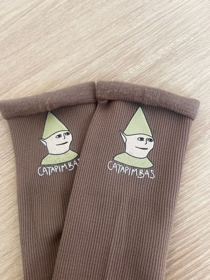 Par de Meias Catapimbas - Capuccino Escuro — imagem 2