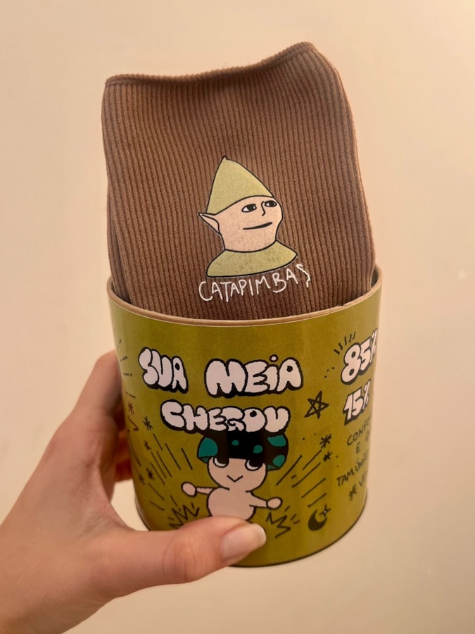 Par de Meias Catapimbas - Capuccino Escuro