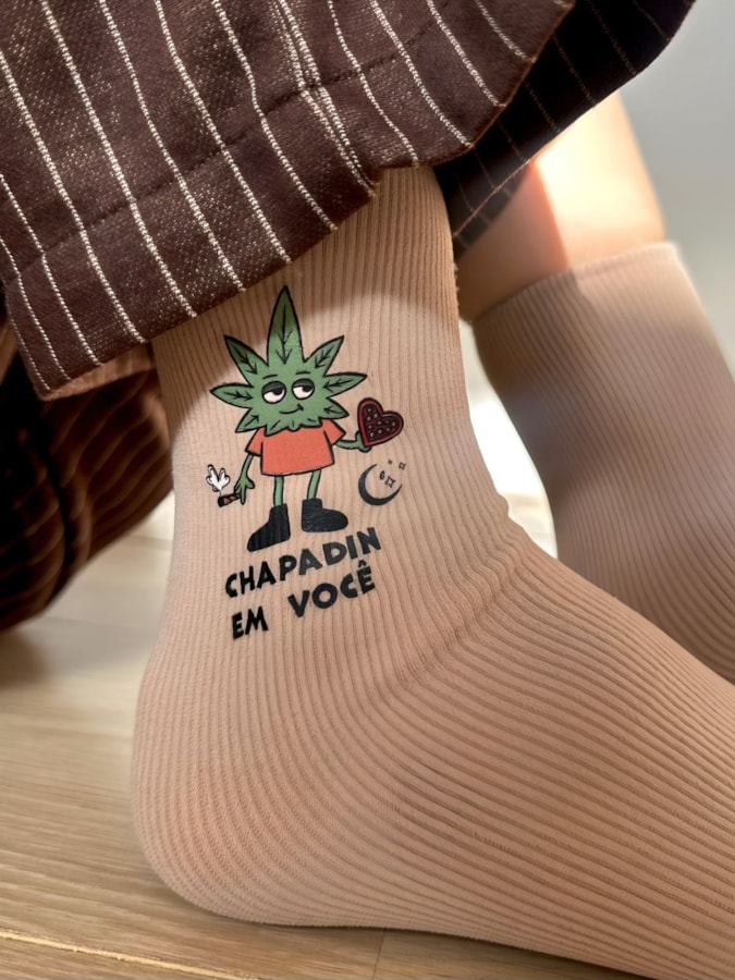 Par de Meias Chapadinho em Você - Capuccino — imagem 1