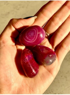 Pedra Ágata Rosa - Amor Próprio e Coragem