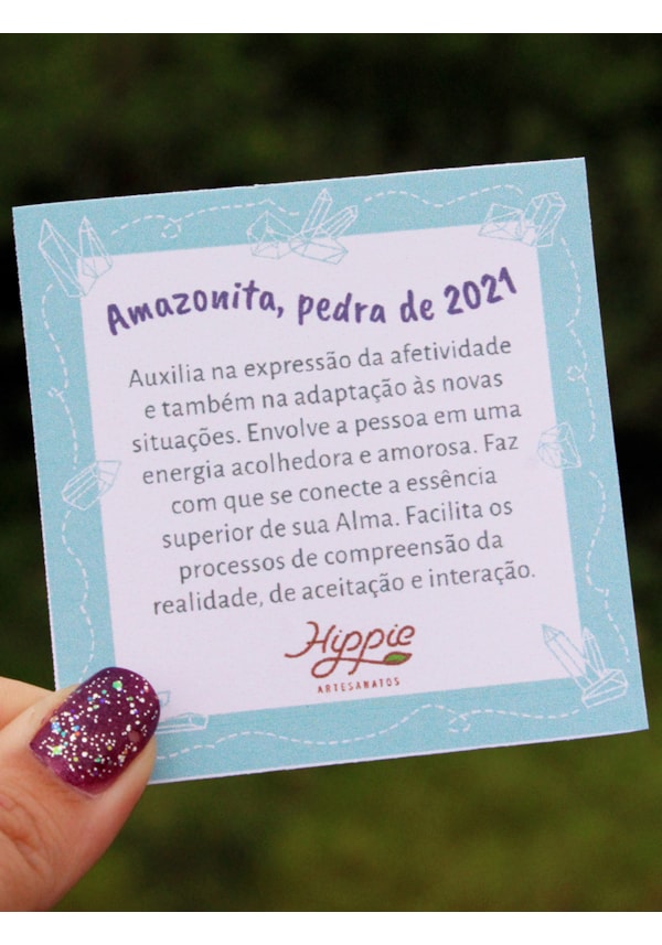 Pedra Amazonita -  Sorte e Proteção
