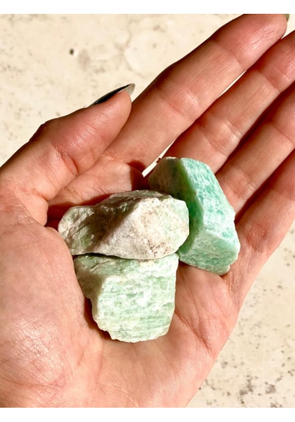 Pedra Bruta Amazonita - Sorte e Proteção