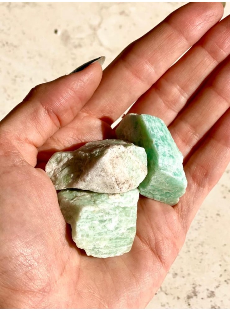 Pedra Bruta Amazonita - Sorte e Proteção — imagem 1
