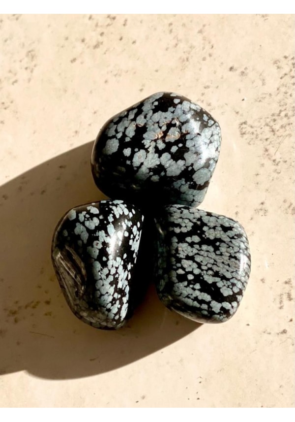 Pedra Obsidiana Floco de Neve - Consciência