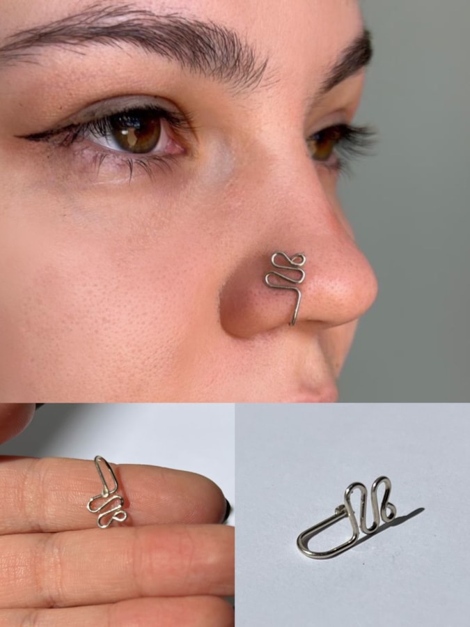 Piercing de Pressão Artesanal - Medusa — imagem 1