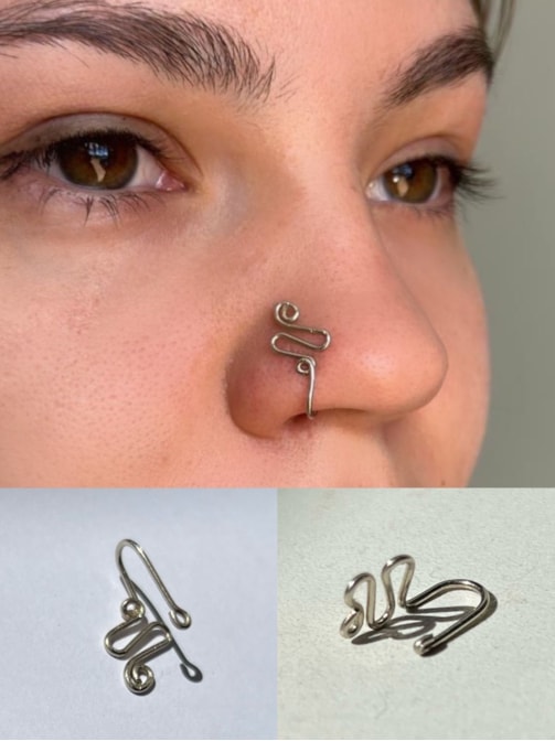Piercing de Pressão Artesanal - Psicodélico