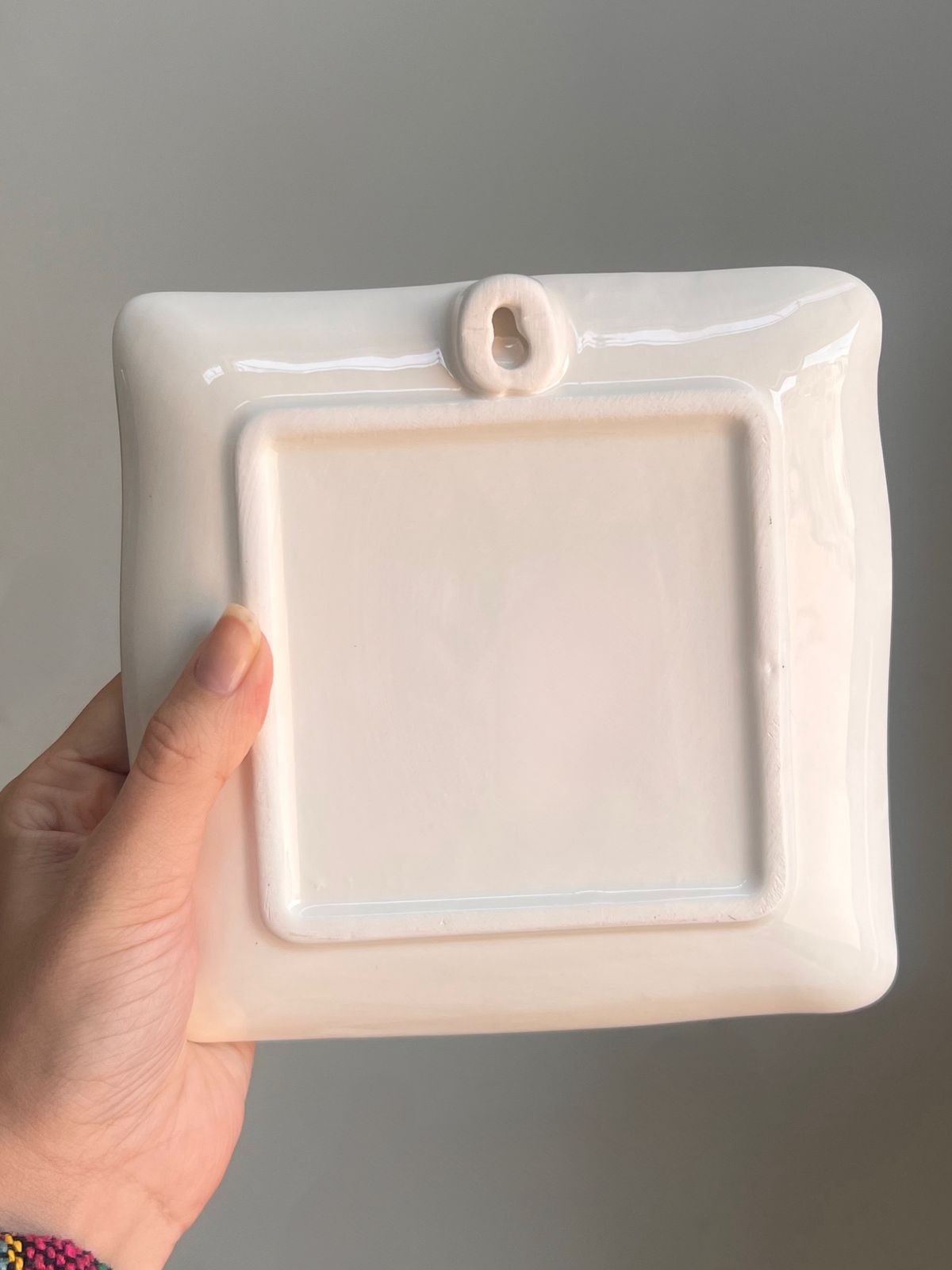 Placa Parede/ Porta Joias Cerâmica - Dente de Leão 16cm — imagem 3
