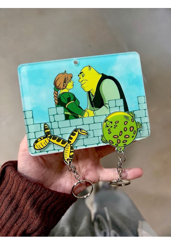 Porta Chaves Shrek e Fiona