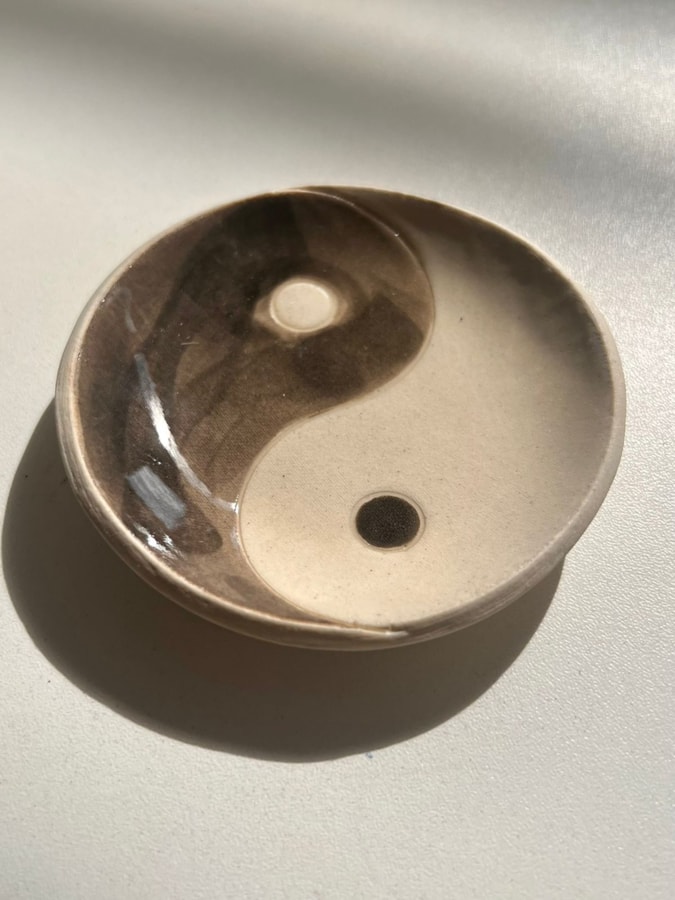Porta Joias Yin Yang 8cm - Cerâmica — imagem 2