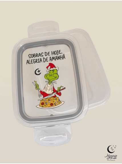 Pote Hermético 550ml - Grinch Sobras de Hoje