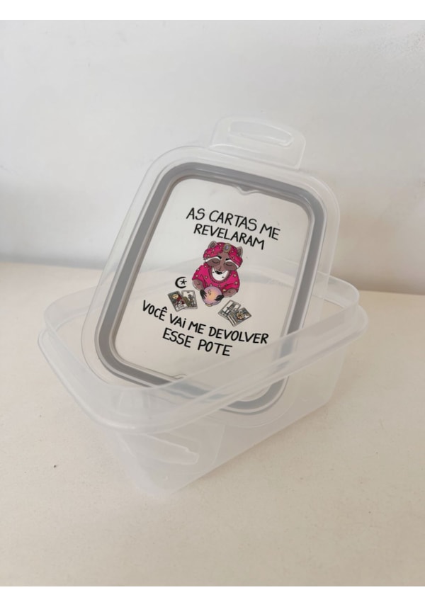 Pote Hermético 550ml - Guaxinim As cartas me revelaram