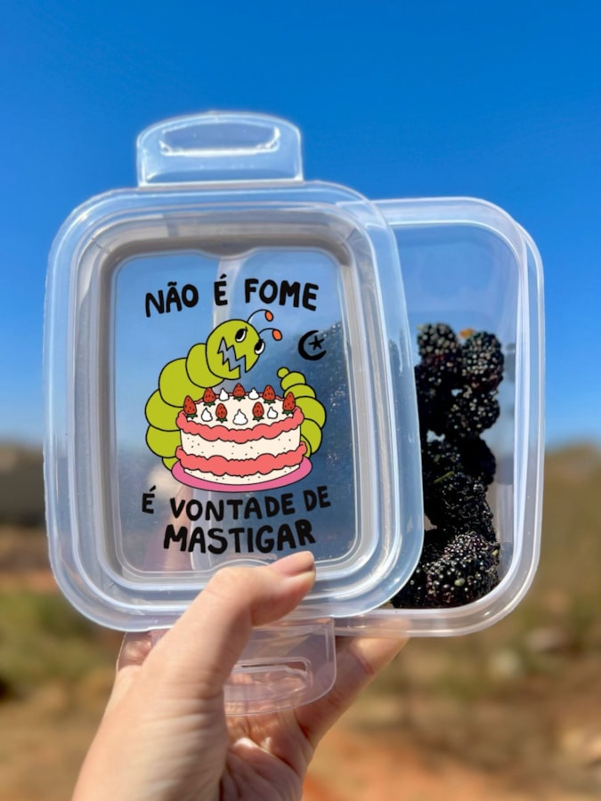 Pote Hermético 550ml - Não é Fome, é vontade de mastigar — imagem 2