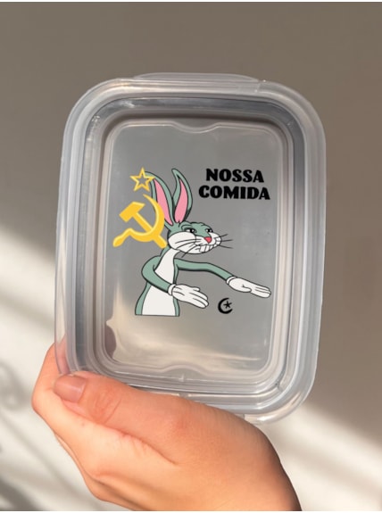 Pote Hermético 550ml - Pernalonga Comunista