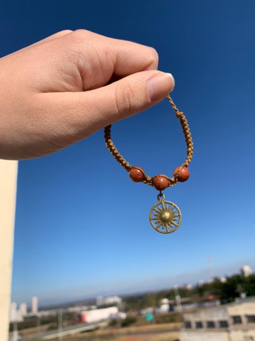 Pulseira 3 Pedras do sol com Sol