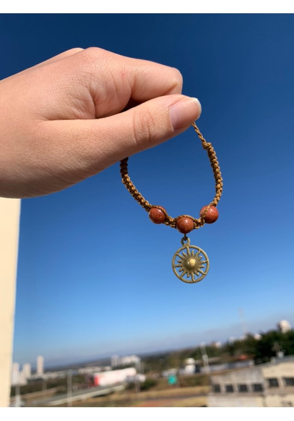 Pulseira 3 Pedras do sol com Sol