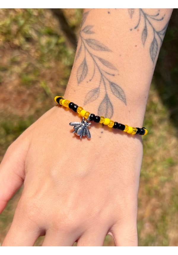 Pulseira Abelha Miçanga
