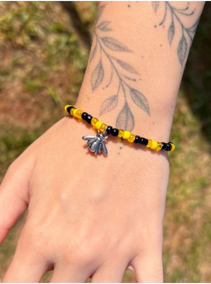 Pulseira Abelha Miçanga