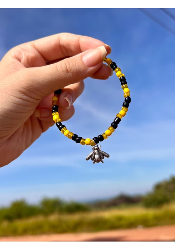 Pulseira Abelha Miçanga