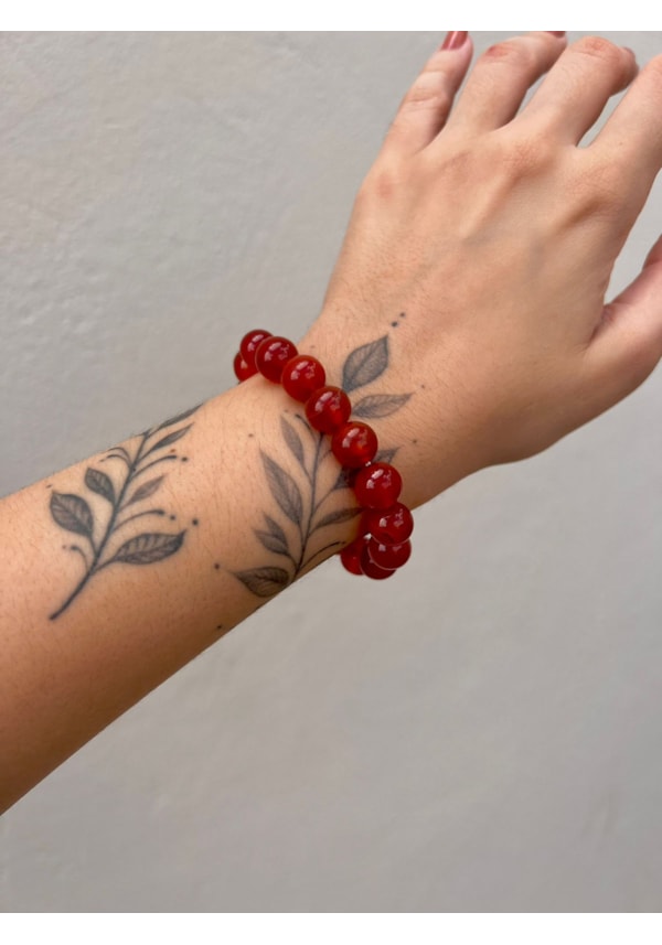 Pulseira Ágata Cornalina
