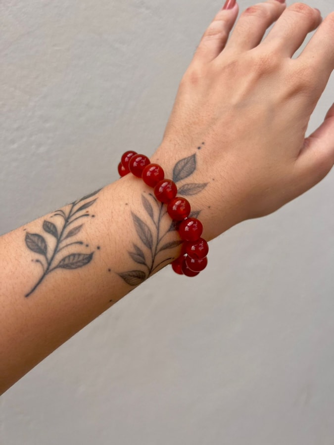 Pulseira Ágata Cornalina — imagem 2