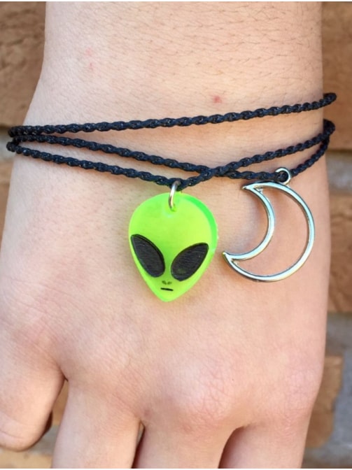 Pulseira Alien/Lua - Três voltas