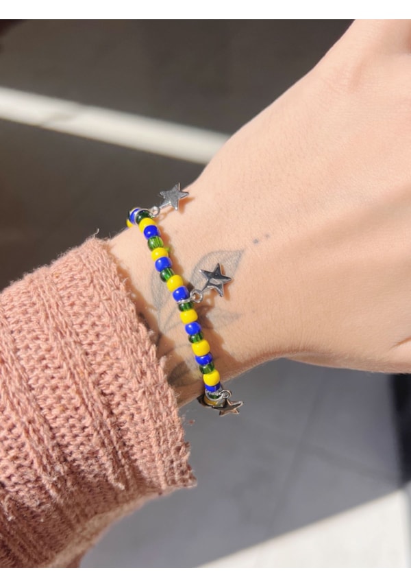 Pulseira Brasil Miçangas