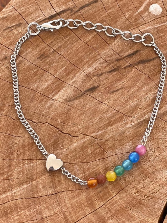 Pulseira Coração Colorido — imagem 2