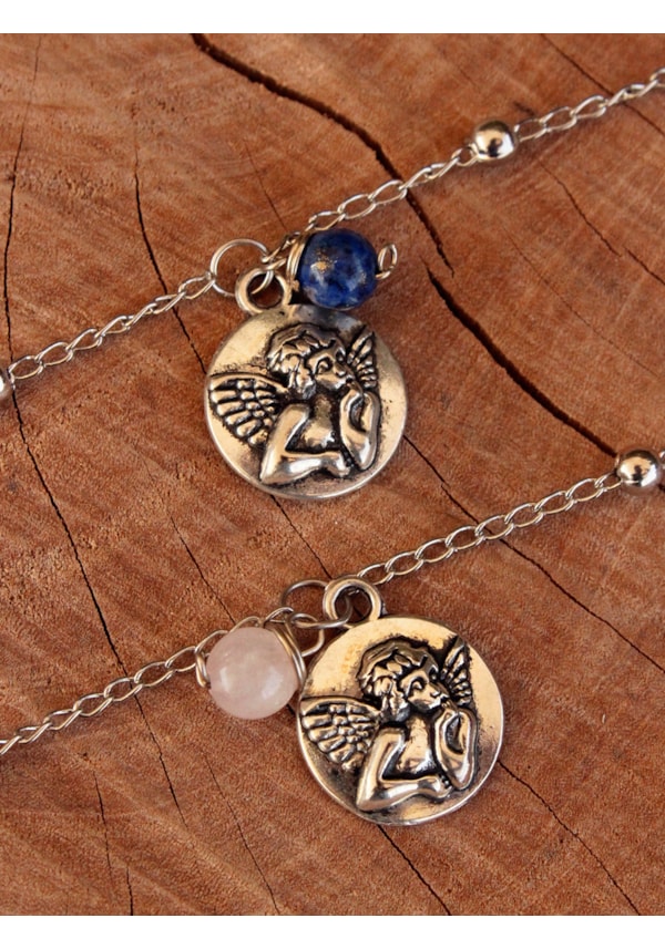 Pulseira Cupido com Pedra Amuleto