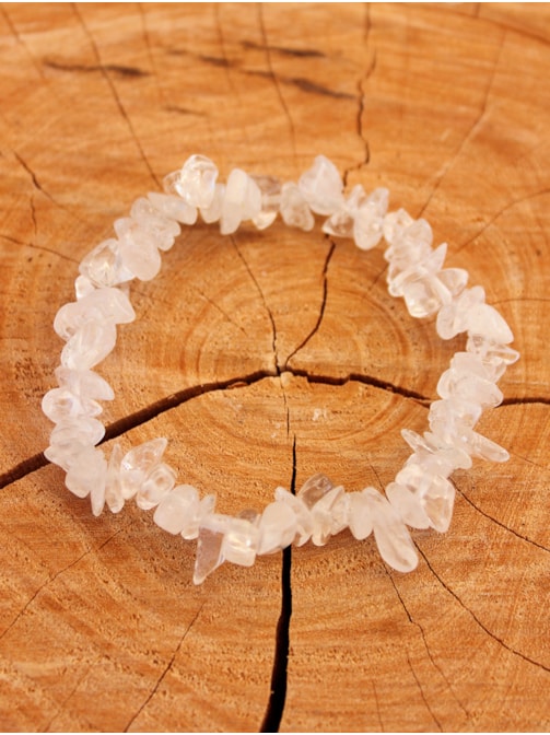 Pulseira de Cascalho Cristal