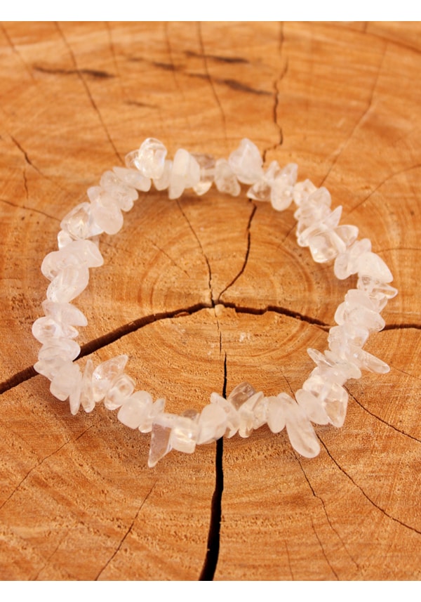 Pulseira de Cascalho Cristal